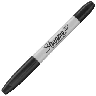 12 szt Marker Budowlany Dwustronny Permanentny Sharpie Twin Tip Czarny parkerpapeterie.pl