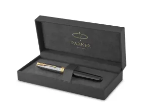 Pióro Wieczne Parker Sonnet Premium GT F Metal&Black parkerpapeterie.pl